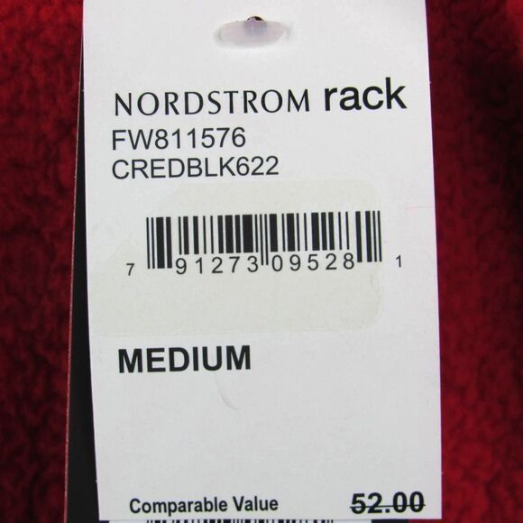 Fila Women's Teddy Faux Sherpa Pull Over Hoodie in Red SZ M - Picture 5 of 6